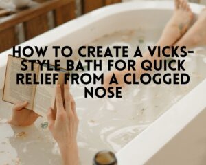How to Create a Vicks-Style Bath for Quick Relief from a Clogged Nose