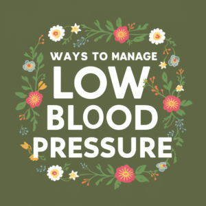 Natural Ways to Manage Low Blood Pressure at Home