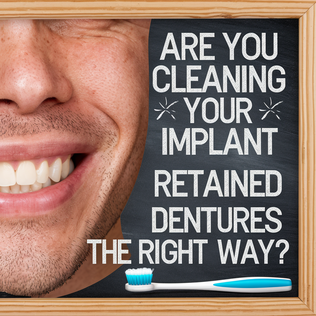 How to Keep Implant Retained Dentures Clean and Fresh