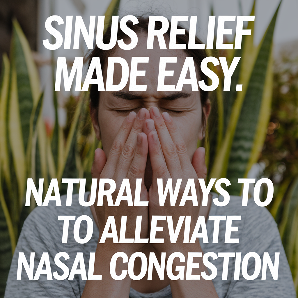 Natural Remedies for Sinus Congestion: Clear Your Nose Naturally