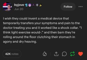 Let the Doctor Feel Your Pain — Literally